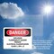 Signmission Explosion Flammability Hazard Present Electrical Danger Sign, Plastic, 10in W x 7in L, 2PK OS-2PACK-DS-P-710-L-2356 - alternate 2